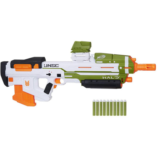 Nerf - pistolet et flechettes Nerf Elite Officielles vert orange blanc - Nerf