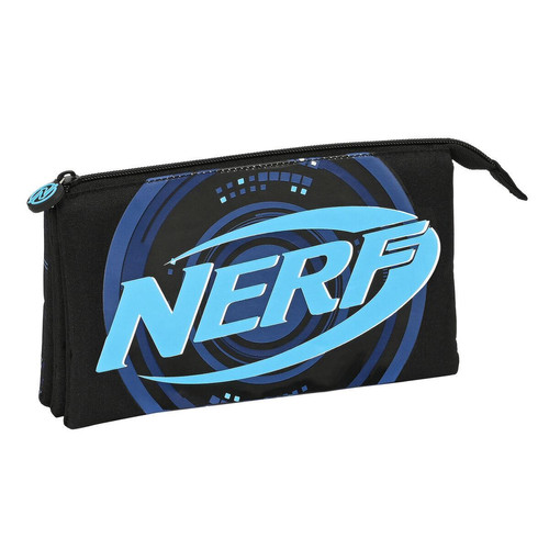 Nerf - Trousse Fourre-Tout Triple Nerf Boost Noir (22 x 12 x 3 cm) - Nerf