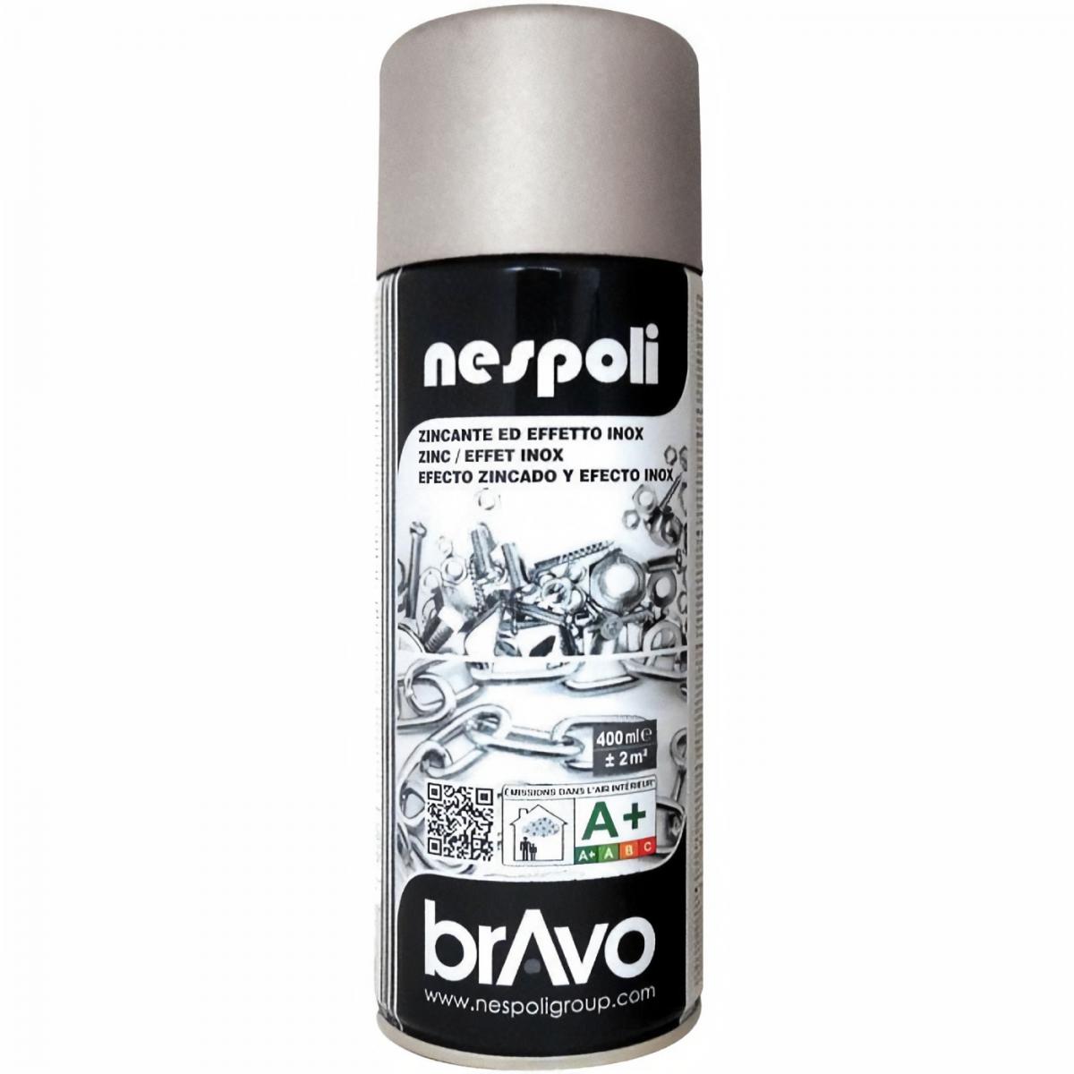 Peinture & enduit rénovation Nespoli Aérosol pour galvanisation a froid 400 ml, NESPOLI