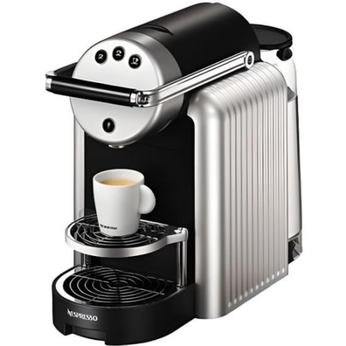 Expresso - Cafetière Nespresso Zenius ZN100 Pro Machine à Capsule 1560W Boutons Acier Inoxydable Argente