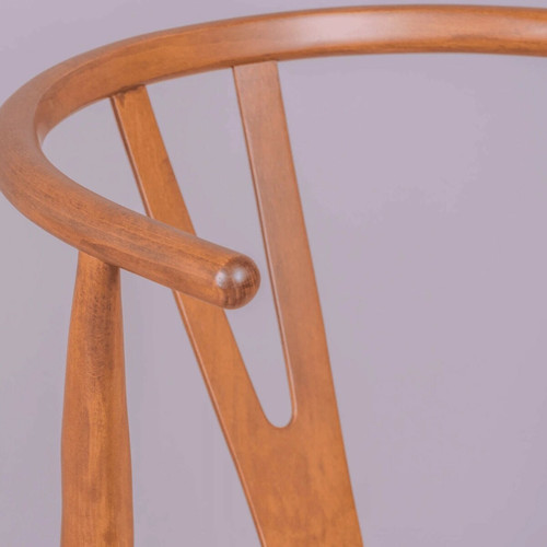 Nest Dream Chaise scandinave en bois de noyer et corde écologique - Wish