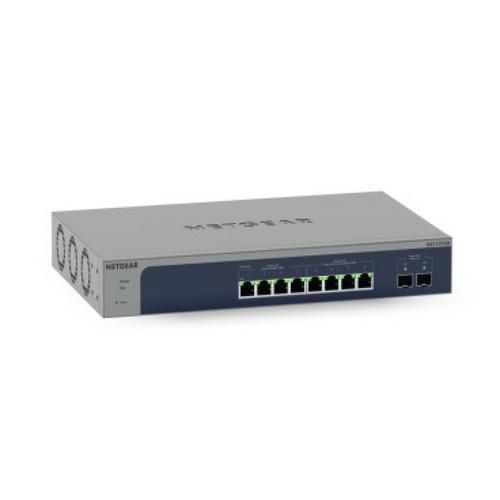 Netgear - NETGEAR 8-Port Multi-Gigabit/10G Ethernet Smart Switch with 2 SFP+ Ports (MS510TXM) Géré L2+ 10G Ethernet (100/1000/10000) Gris Netgear  - Reseaux Netgear