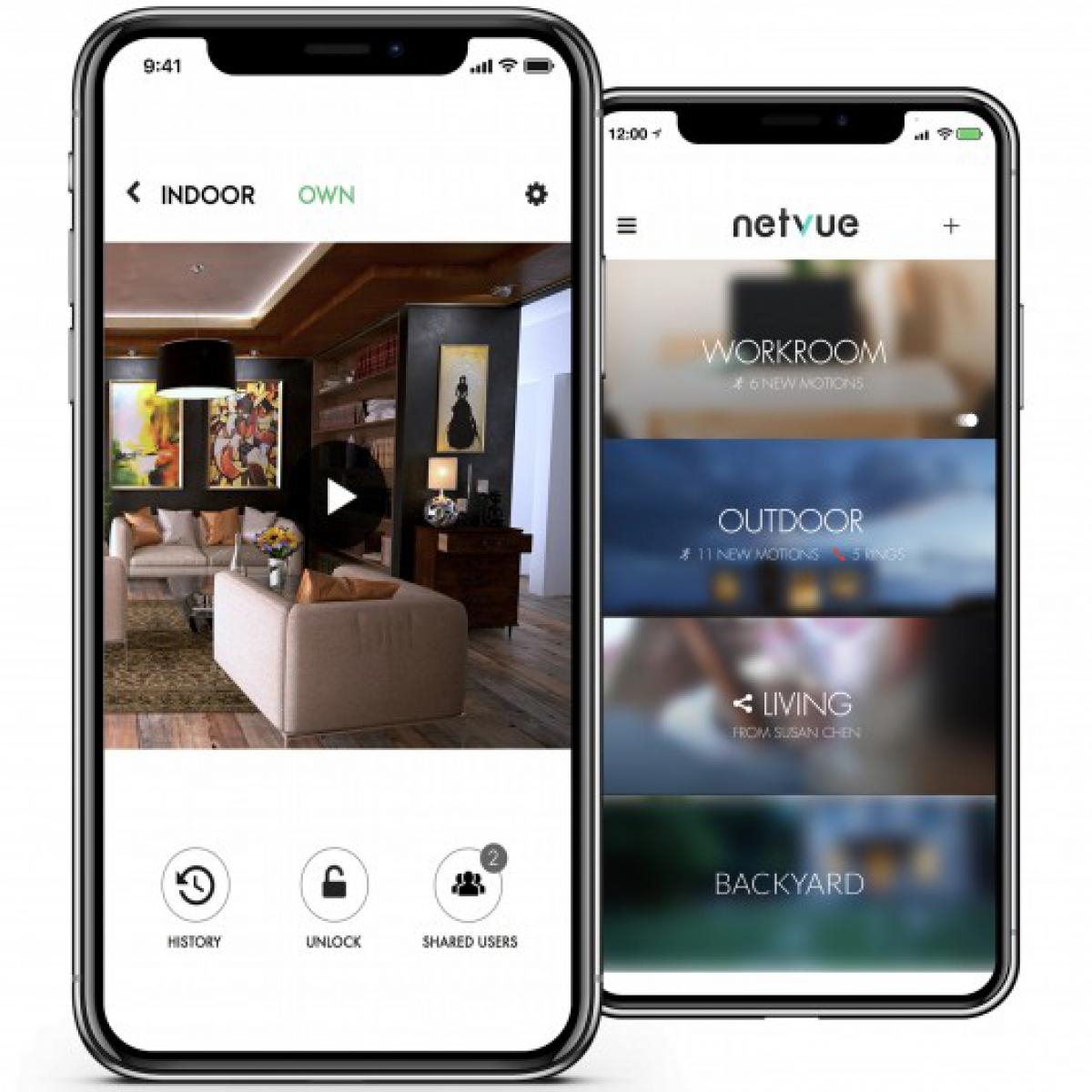 Netvue - Netvue 1080P, la nouvelle caméra extérieure de Netvue -  Accessoires sécurité connectée - Rue du Commerce