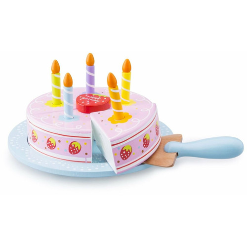 New Classic Toys New Classic Toys - 10628 - Jeu D'imitation - Cuisine - Gâteau d'anniversaire à Découper