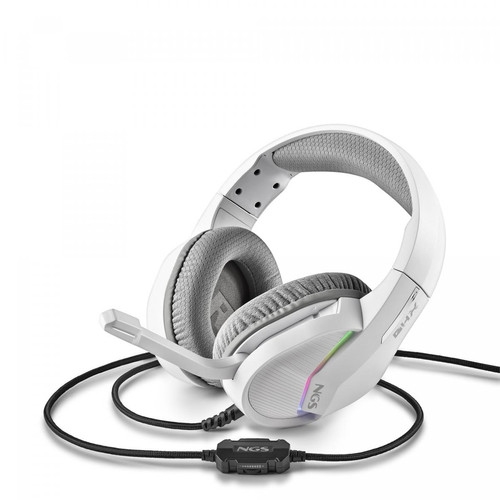 Ngs - Casque Micro Gamer GHX-515 RGB (Blanc/Gris) - Ngs