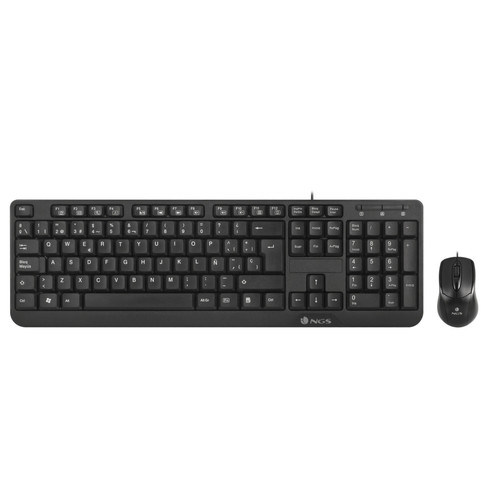 Pack Clavier Souris Ngs NGS COCOA KIT set clavier multimedia et souris filaire DISPOSITION: ITALIEN - QWERTY