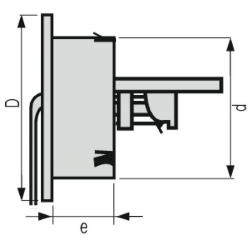 Nicoll Grille de ventilation intérieures Ø 100 mm - à fermeture FATM pour tubes PVC et gaines