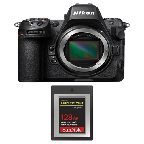 Nikon - Nikon Z8 Boîtier + Carte SD SanDisk 128 Go Extreme PRO CFexpress Type B Nikon  - Appareil Photo Nikon