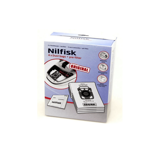 Sacs aspirateur Nilfisk Lot de 4 sacs pour aspirateur - 107412688 - NILFISK