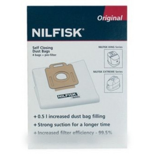 Nilfisk - Sacs (x4) extreme king + prã-filtre pour aspirateur nilfisk advance Nilfisk - Accessoires Aspirateurs Nilfisk