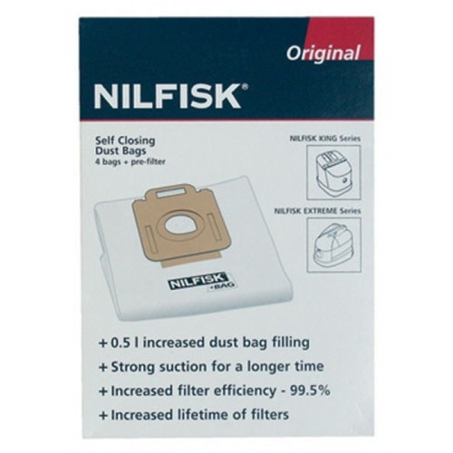 Nilfisk - Sacs (x4) extreme king + prã-filtre pour aspirateur nilfisk advance Nilfisk  - Accessoires Aspirateurs