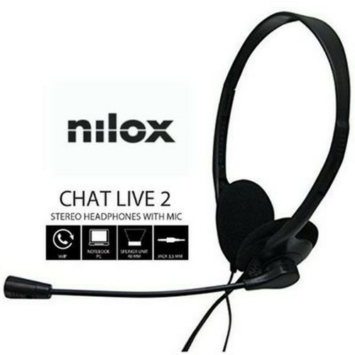 Nilox - Casques avec Microphone Nilox NXCM0000004 Noir Nilox  - Son audio