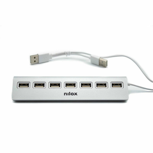 Nilox - Hub USB Nilox   Argent Nilox  - Procomponentes