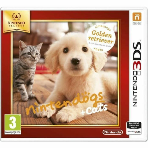 Nintendo - SHOT CASE - Nintendogs + Cats Golden Jeux Selects 3DS Nintendo  - Jeux retrogaming