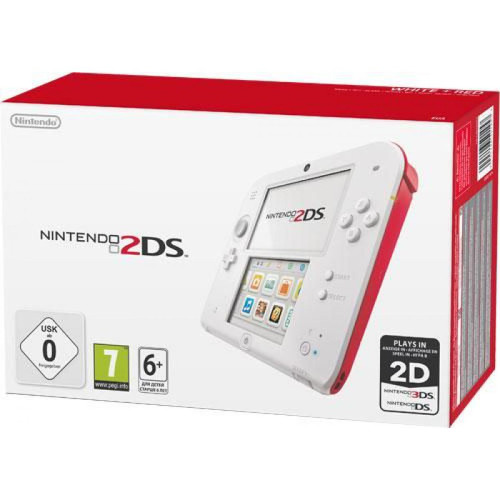 Jeux DS Nintendo Console Nintendo 2DS - blanc & rouge