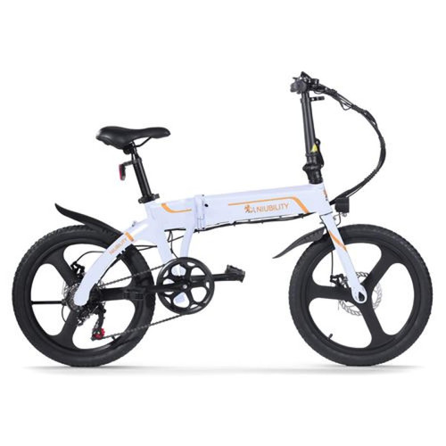 Niubility - Vélo électrique pliable NIUBILITY B20, 25km/h, 350W, 36V 10.4AH - blanche - Vélo électrique