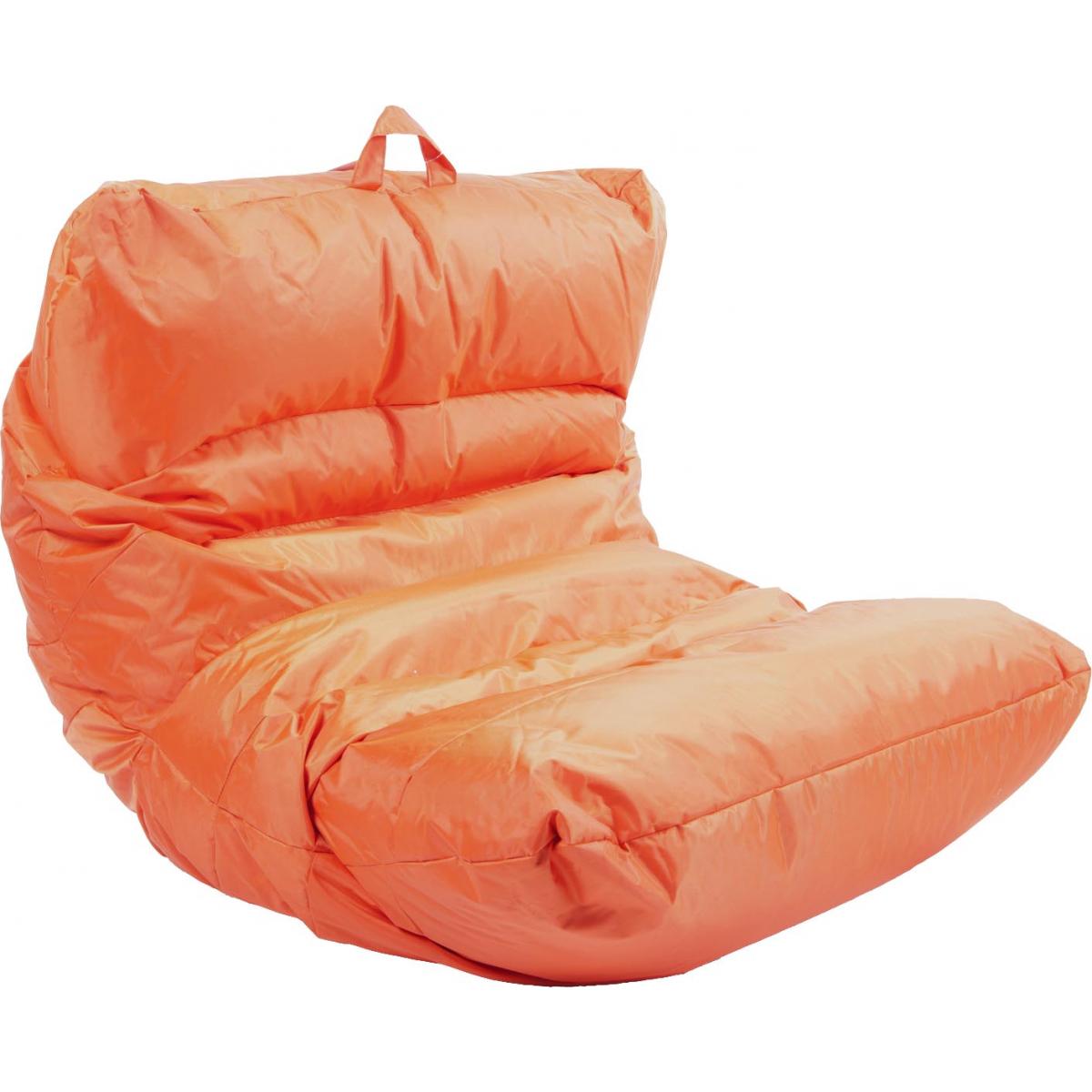 fauteuil relax nomade coloré orange.
