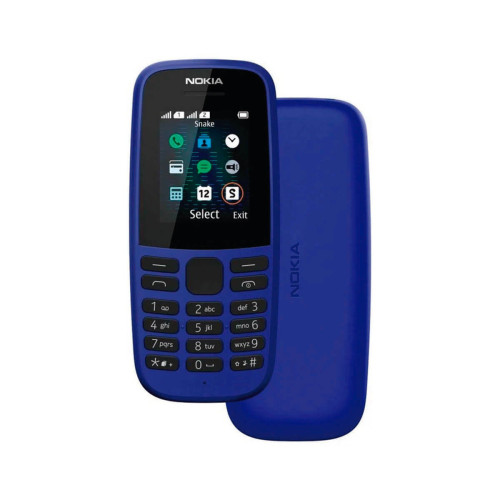Nokia - Nokia 105 (2019) Bleu (Blue) Double SIM Nokia  - Téléphone Portable