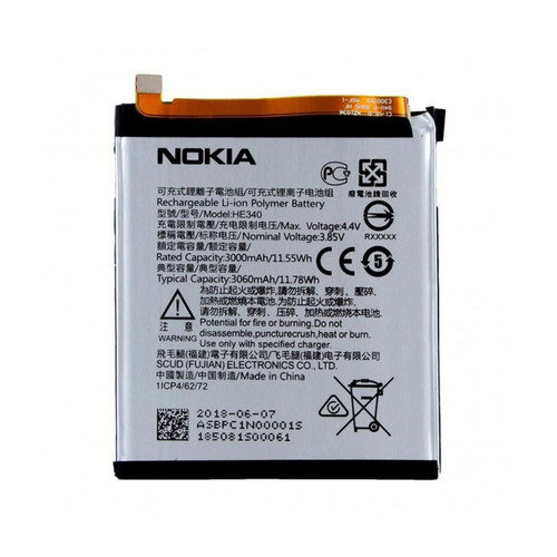 Nokia - Batterie de remplacement HE340-HE347 3000 mAh Batterie Originale Pour Nokia 7 Dual Sim - Batterie téléphone Nokia