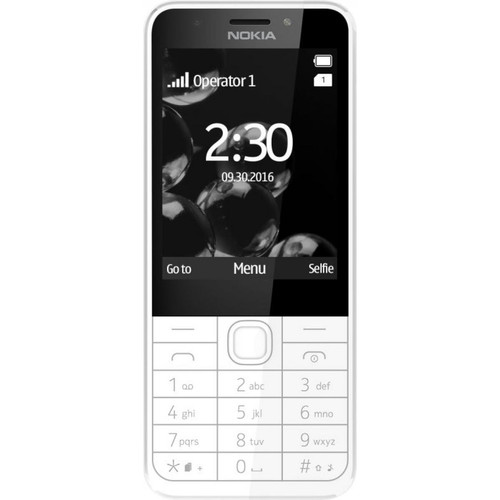 Nokia - Nokia 230 7,11 cm (2.8``) 91,8 g Argent, Blanc Téléphone numérique Nokia  - Nokia