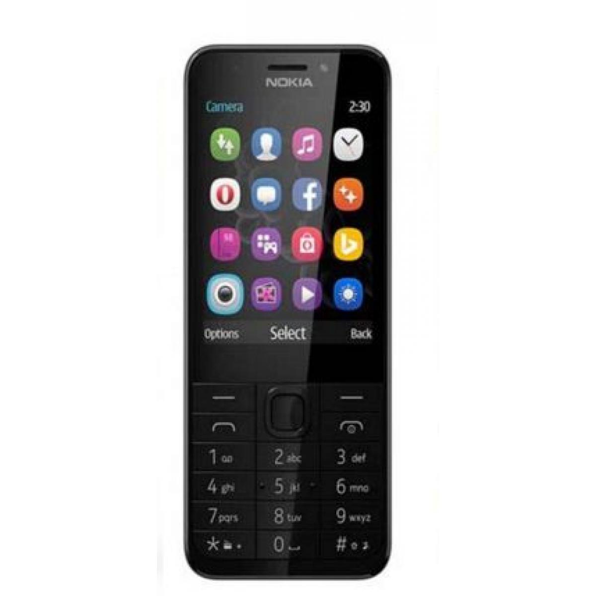 Téléphone mobile Nokia Nokia 230 DS 7,11 cm (2.8``) 91,8 g Gris, Argent Téléphone numérique