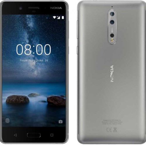 Nokia - Nokia 8 4G 64GB Dual-SIM silver/steel EU - Occasions Nokia