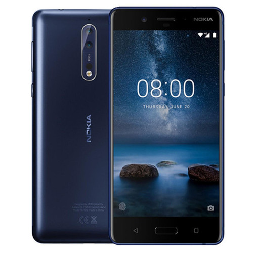 Smartphone Android Nokia Nokia 8 Bleu Dual SIM
