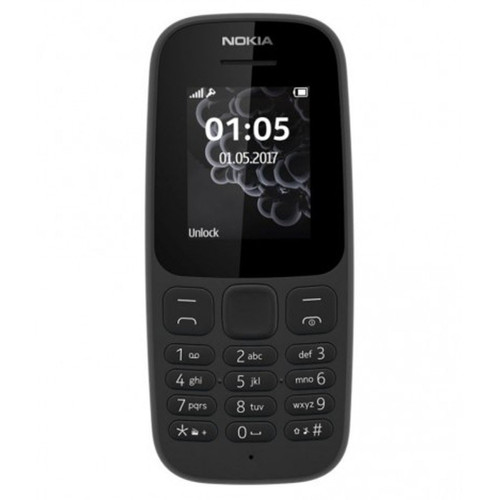Nokia - Nokia 105 2019 4th Edition Noir SIM unique - Téléphone Portable Nokia