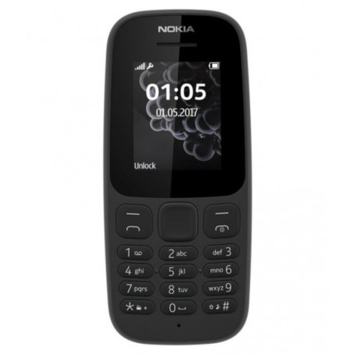 Nokia - 105 (2019) Dual-SIM black EU - Smartphone Android