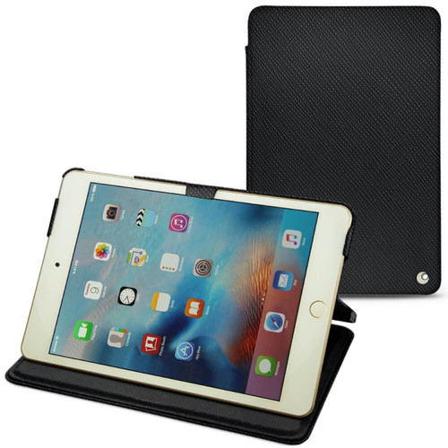 Noreve - Housse cuir Apple iPad mini 4 - Rabat horizontal - Noir élégant  ( Noir / Black ) - NOREVE Noreve  - Accessoire Tablette