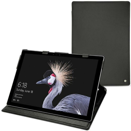 Noreve - Housse cuir Microsoft Surface Pro (2017) - Rabat vertical - Noir ( Nappa / Black ) - NOREVE Noreve  - Housse, étui tablette Cuir