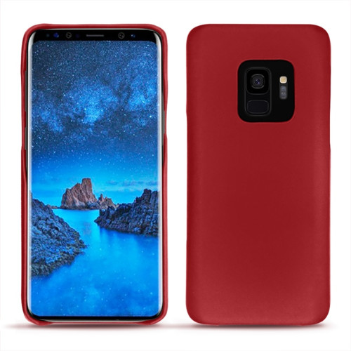 Noreve - Coque cuir Samsung Galaxy S9 - Coque arrière - Rouge ( Nappa - Pantone #d50032 ) - NOREVE Noreve - Coque iphone 5, 5S Accessoires et consommables