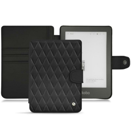 Noreve - Housse cuir Kobo Clara HD - Rabat portefeuille - Noir - Couture ( Nappa - Black ) - NOREVE Noreve  - Accessoire Tablette