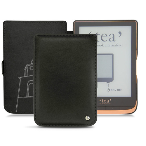 Noreve - Housse cuir PocketBook Touch HD 3 - Tea Touch HD Plus - Rabat horizontal - Negre poudro ( Pantone #111212 ) - NOREVE Noreve  - Accessoire Tablette