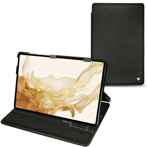 Noreve - Housse cuir Samsung Galaxy Tab S8 - Rabat horizontal - Negre poudro ( Pantone #111212 ) - NOREVE Noreve  - Accessoire Tablette