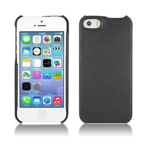 Noreve - Coque cuir Apple iPhone 5S - Coque arrière - Noir ( Nappa / Black ) - NOREVE Noreve  - Coque iphone 5s noir