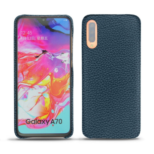 Noreve - Coque cuir Samsung Galaxy A70 - Coque arrière - Indigo ( Pantone #1f4565 ) - NOREVE Noreve  - Coques Smartphones Coque, étui smartphone