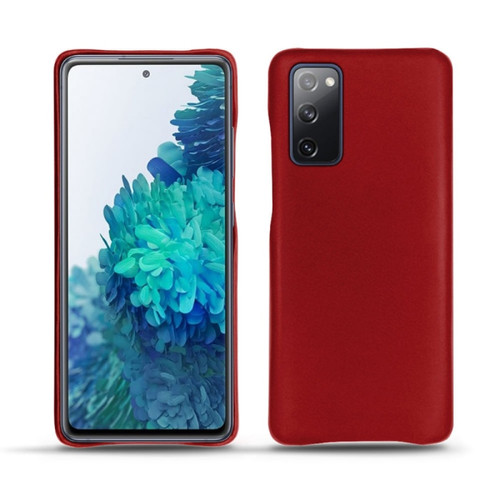 Noreve - Coque cuir Samsung Galaxy S20 FE - Coque arrière - Rouge ( Nappa - Pantone #d50032 ) - NOREVE Noreve  - Coque, étui smartphone