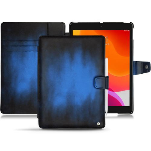 Noreve - Housse cuir Apple iPad 10.2' - Rabat portefeuille - Bleu Patine - NOREVE Noreve  - Accessoire Tablette