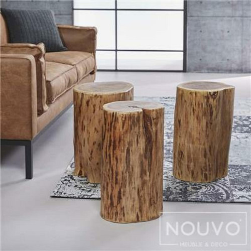Tables d'appoint Nouvomeuble Table d'appoint bois massif MARIA