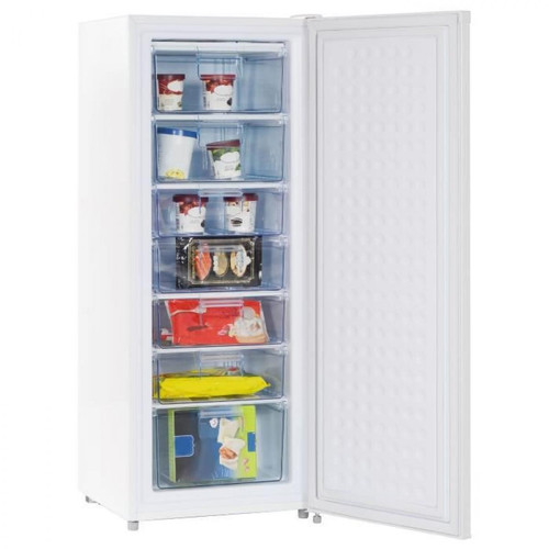 Oceanic OCEANIC Congelateur armoire 175L, Froid statique, 7 tiroirs, 40 dB, Classe F, blanc