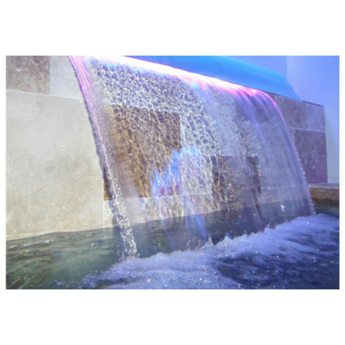 O'Clair - Lame d'eau avec led 16w - 1200 x 150mm - cascade pour piscine O'Clair  - Cascades décoratives