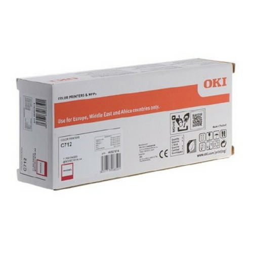Oki - Oki C712 Toner Magenta 46507614 Oki  - ASD