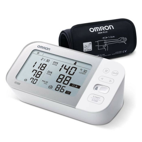 Omron - OMRON X7 Smart Tensiometre Bras connecté - Détecte les risques de fibrillation auriculaire (AFib), Bluetooth - Tensiomètre connecté