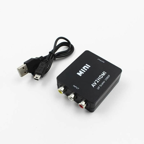 Câble antenne Adaptateur de convertisseur Mini RCA AV vers HDMI Convertisseur AV2HDMI composite 1080P HDTV DVDB
