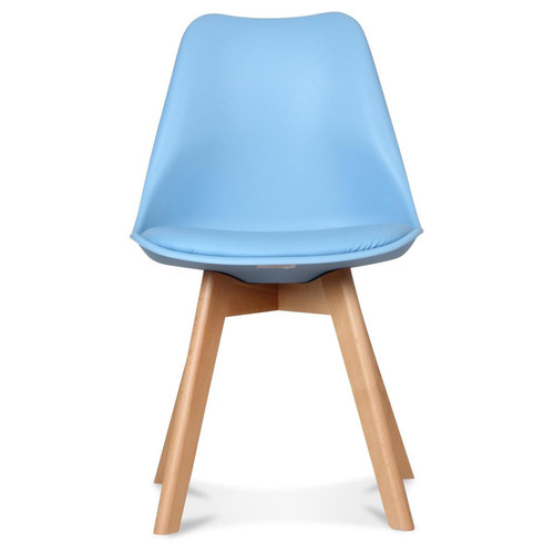 OPJET - Chaise Design Style Scandinave Bleu Clair ESBEN - OPJET