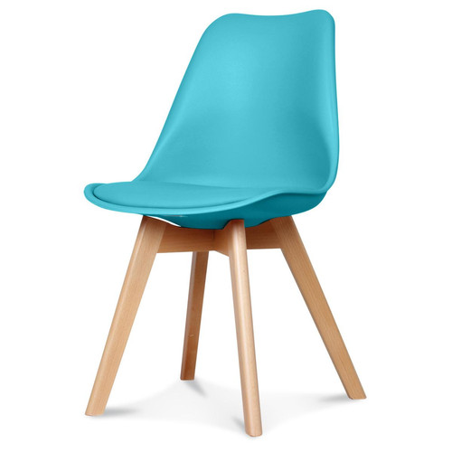 OPJET Chaise Design Style Scandinave Turquoise ESBEN