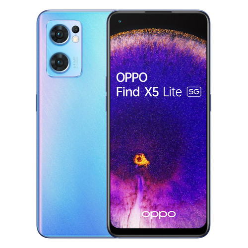 Oppo - OPPO Find X5 Lite 16,3 cm (6.43') Double SIM Android 12 5G USB Type-C 8 Go 256 Go 4500 mAh Bleu - Oppo Find X Téléphonie