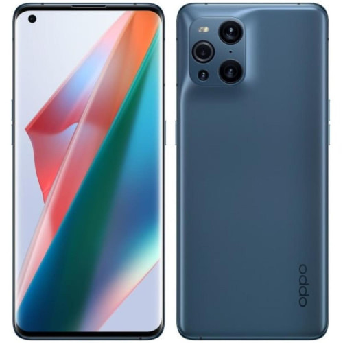 Smartphone Android Oppo Find X3 Pro Smartphone 6.7" QHD+ AMOLED Qualcomm Snapdragon 888 12Go 256Go Android 11 Bleu