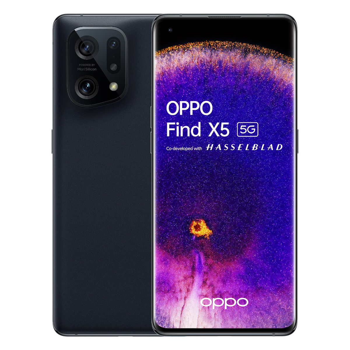 Smartphone Android Oppo OPPO Find X5 16,6 cm (6.55') Double SIM Android 12 5G USB Type-C 8 Go 256 Go 4800 mAh Noir